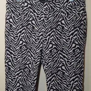 Banana Republic Sloan Zebra design women's pants